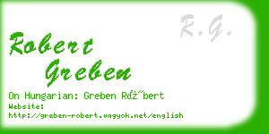 robert greben business card